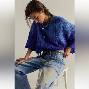 We the free moxie barrel jeans in truest blue💙